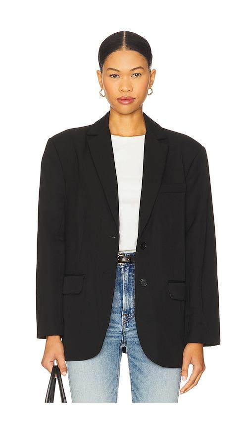 anine bing quinn blazer in black. - size l (also in xl)