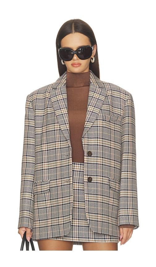 anine bing quinn blazer in multi. - size 34 (also in 36, 38, 40)