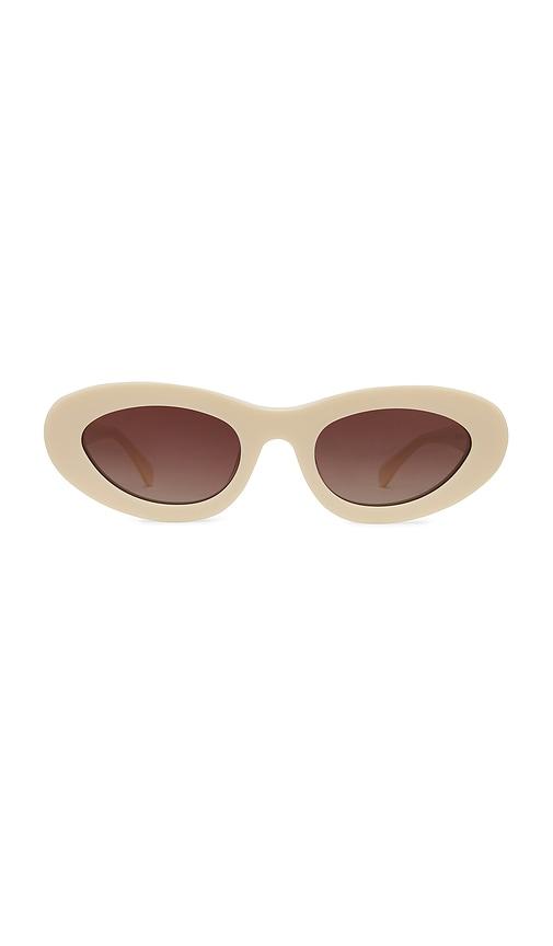 anine bing roma sunglasses in ivory.
