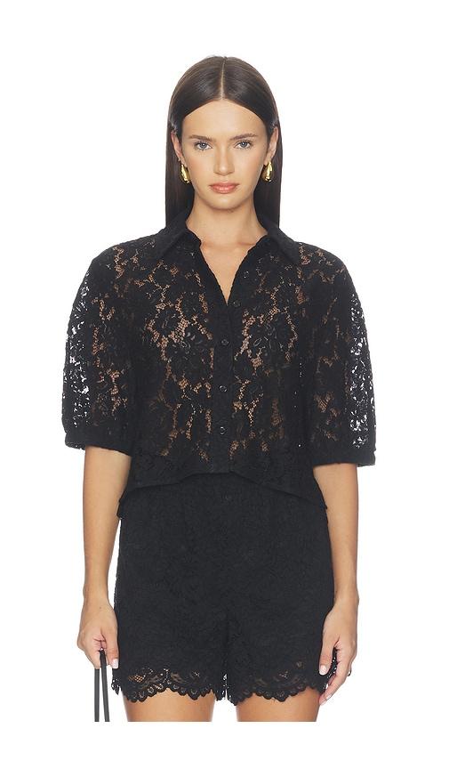 anine bing shayna top in black. - size l (also in xs, s, m)