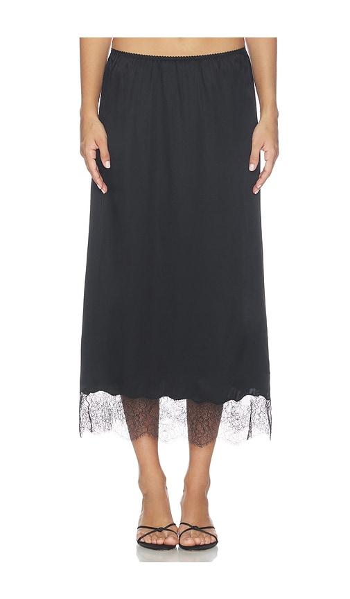 anine bing shelby skirt in black. - size l (also in xs, s, m)
