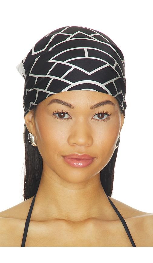 anine bing york scarf in black.