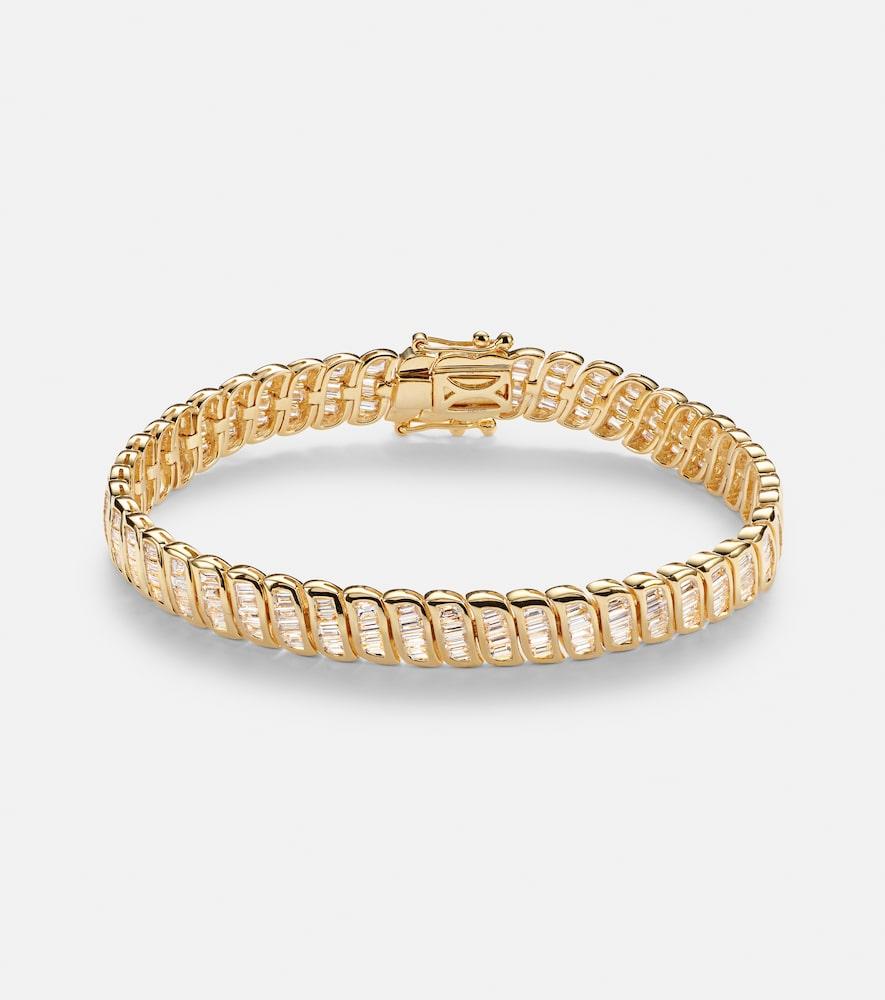 anita ko 18kt gold bracelet with diamonds