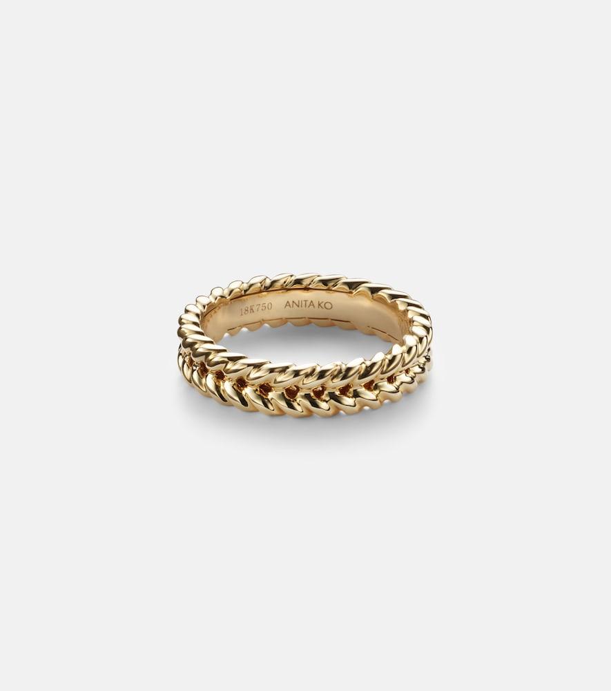 anita ko 18kt gold braided ring