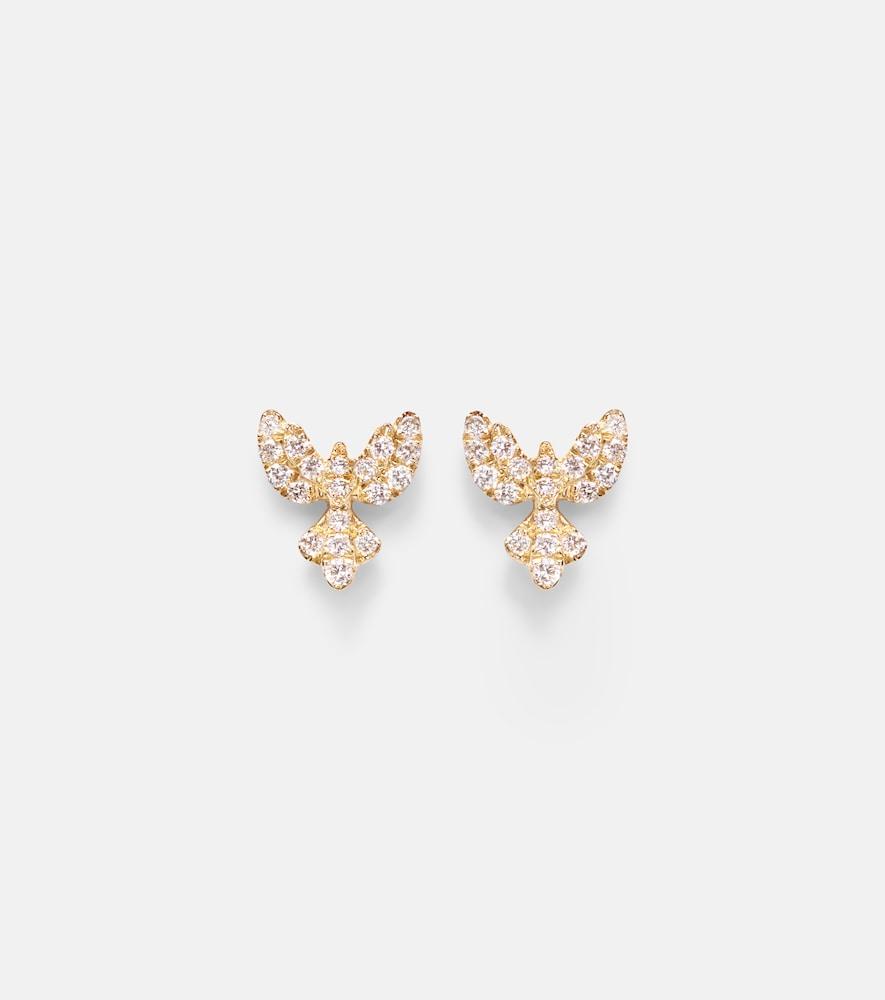 anita ko 18kt gold earrings with diamonds