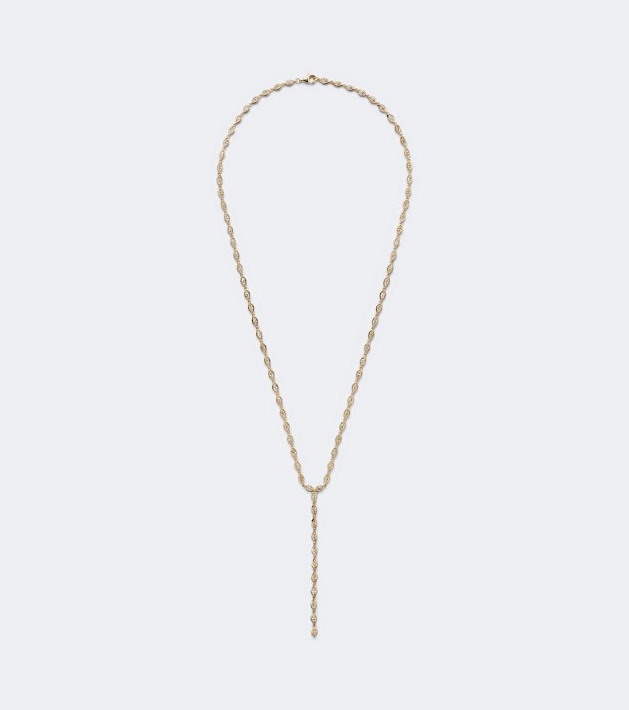 anita ko 18kt gold necklace with diamonds
