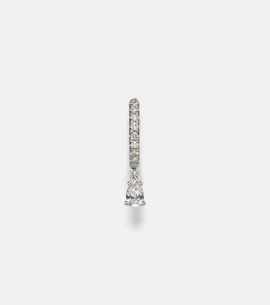anita ko 18kt white gold single earring with diamonds