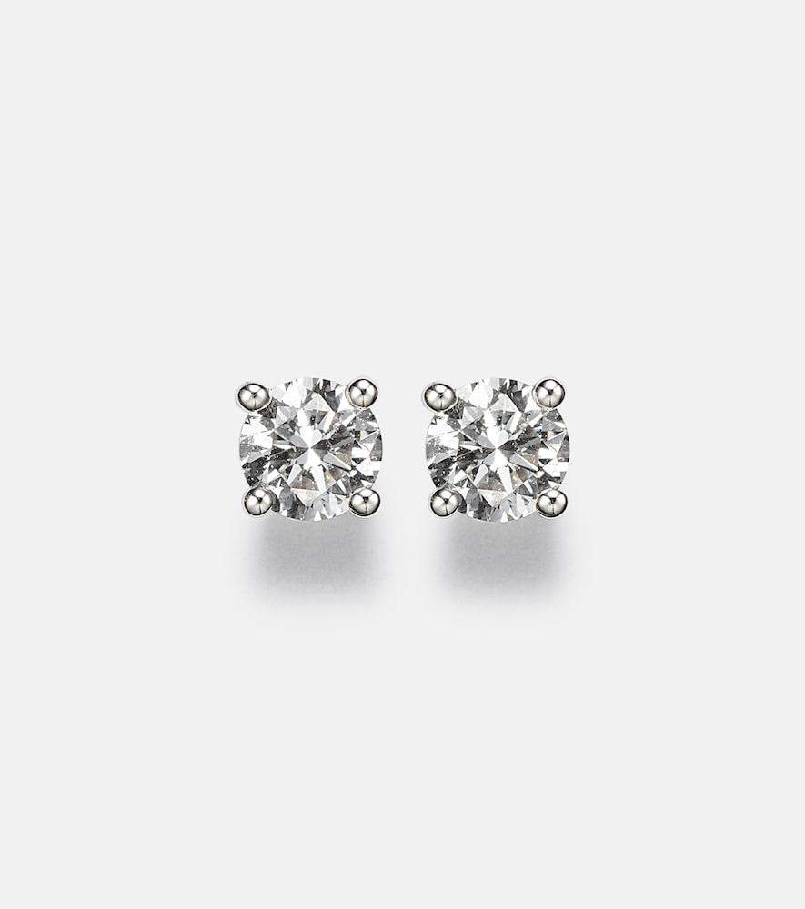 anita ko 18kt white gold stud earrings with diamonds