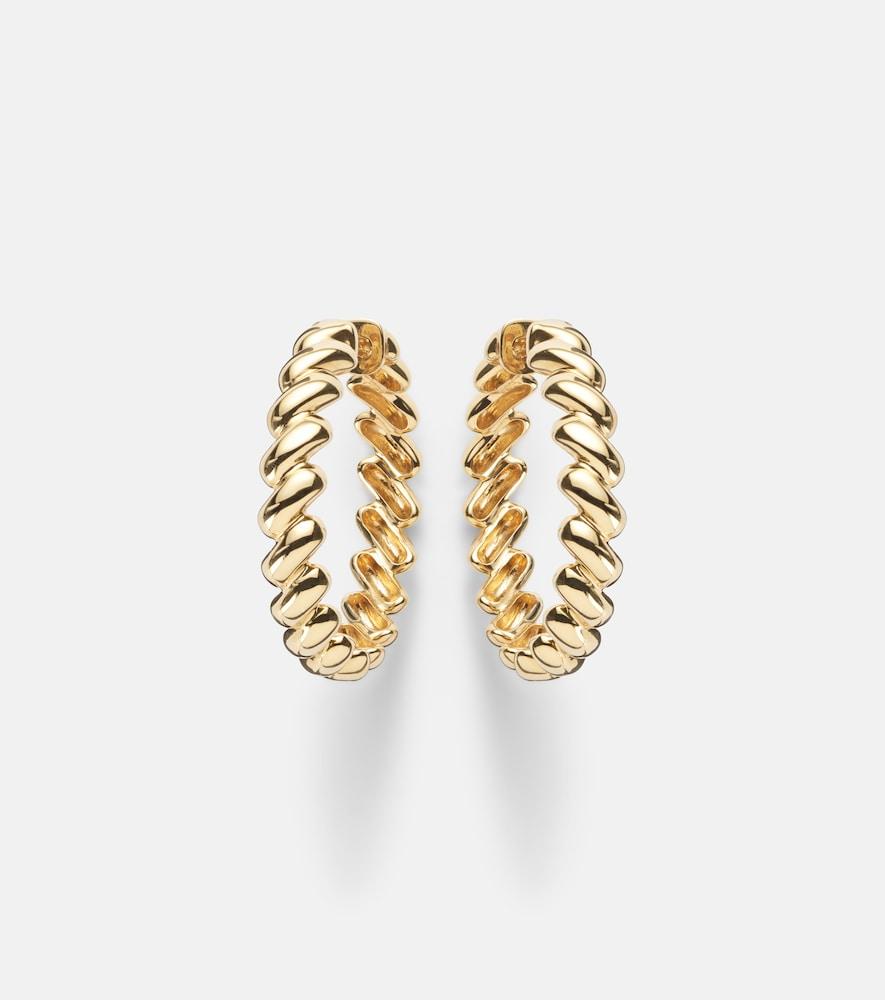 anita ko coil 18kt gold hoop earrings