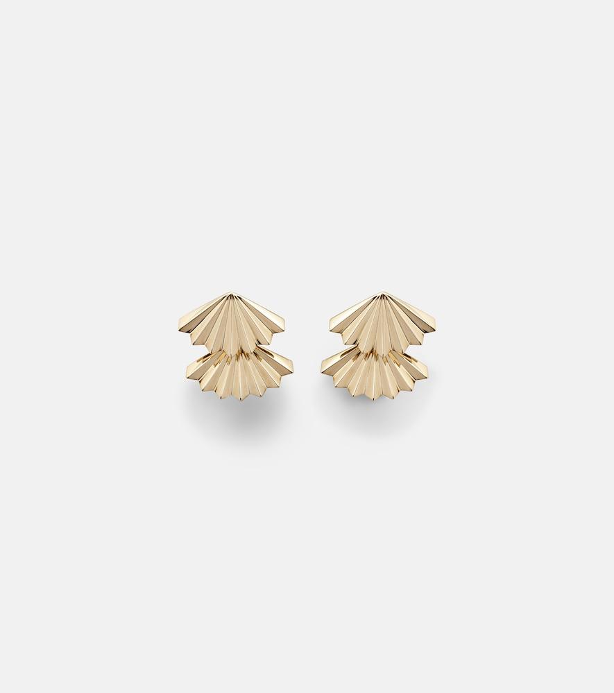 anita ko fan large 18kt gold earrings