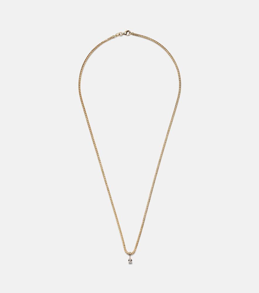 anita ko franco 18kt gold chain necklace with diamond