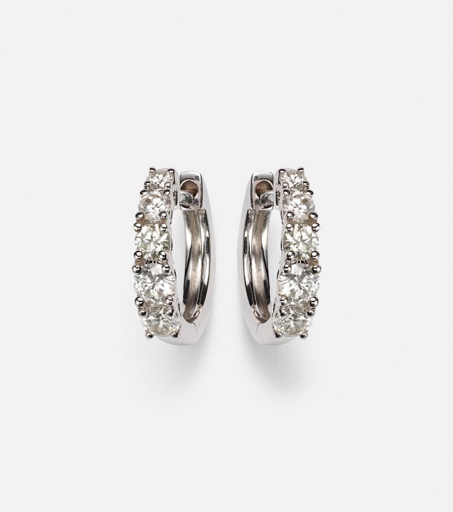 anita ko huggie 18kt gold earrings with diamonds