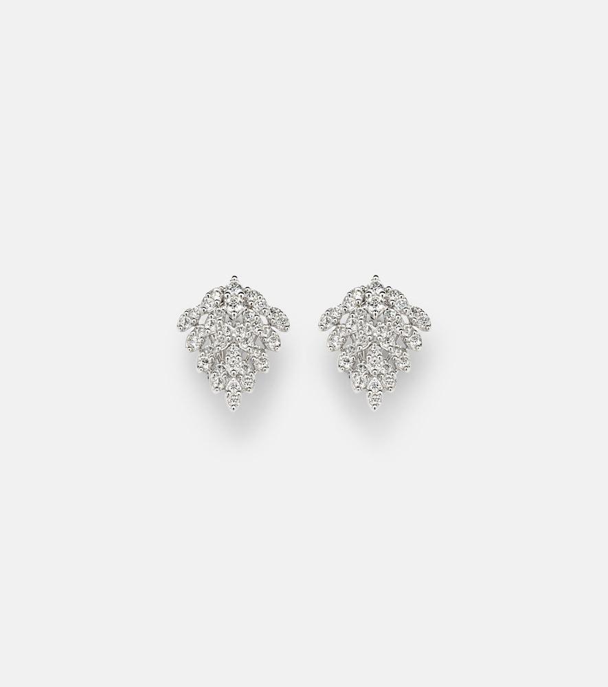 anita ko snowflake 18kt white gold earrings with diamonds
