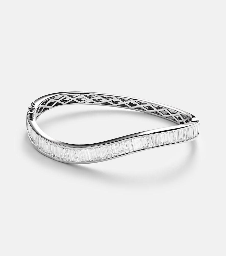 anita ko wave 18kt white gold bracelet with diamonds