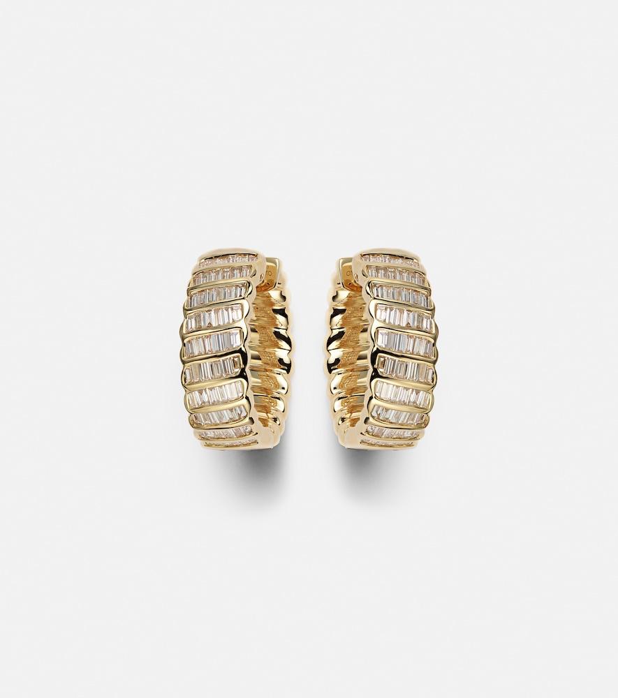 anita ko zoe 18kt gold hoop earrings with diamonds