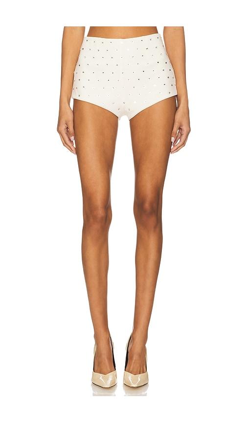 aniye records ana short in cream. - size l (also in s, xs)