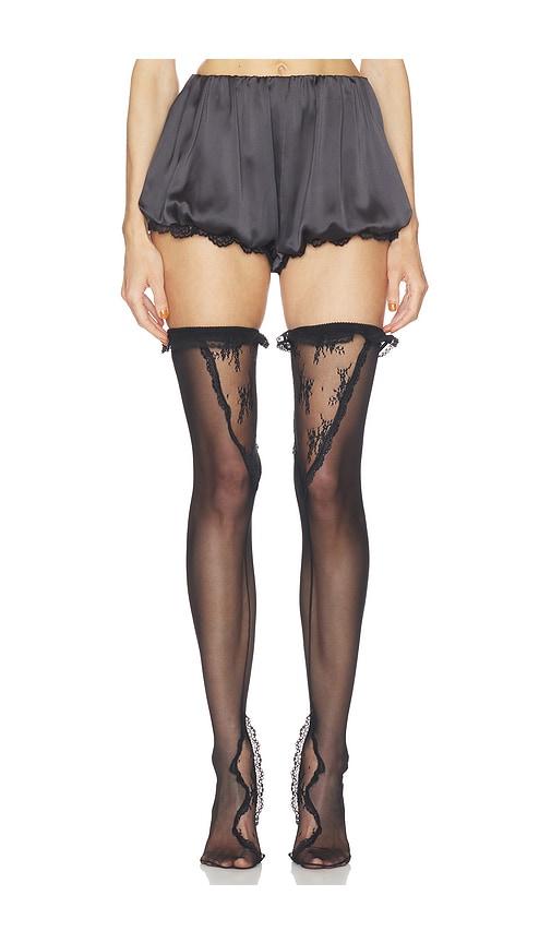 aniye records lea sock in black.