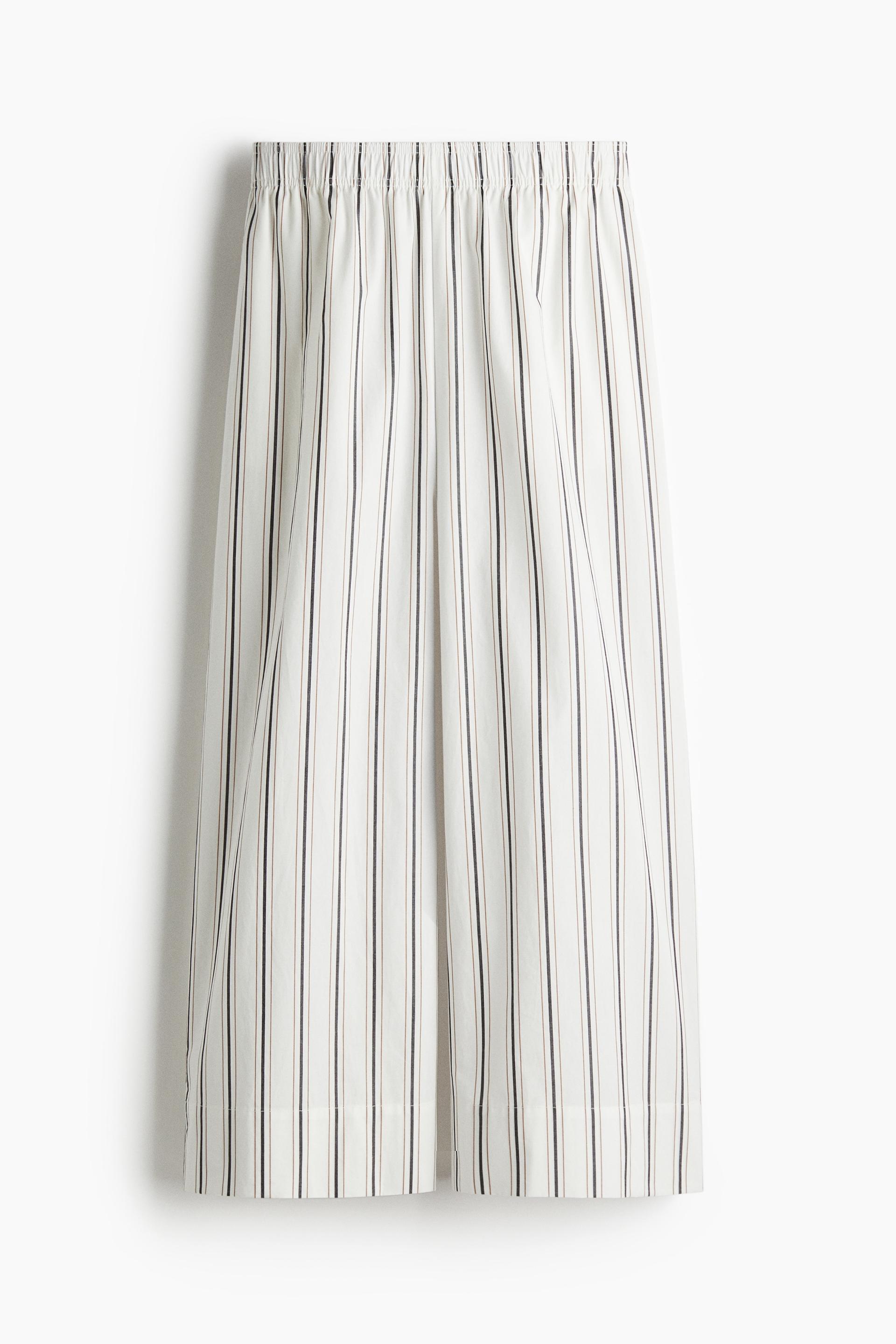 ankle-length cotton pants