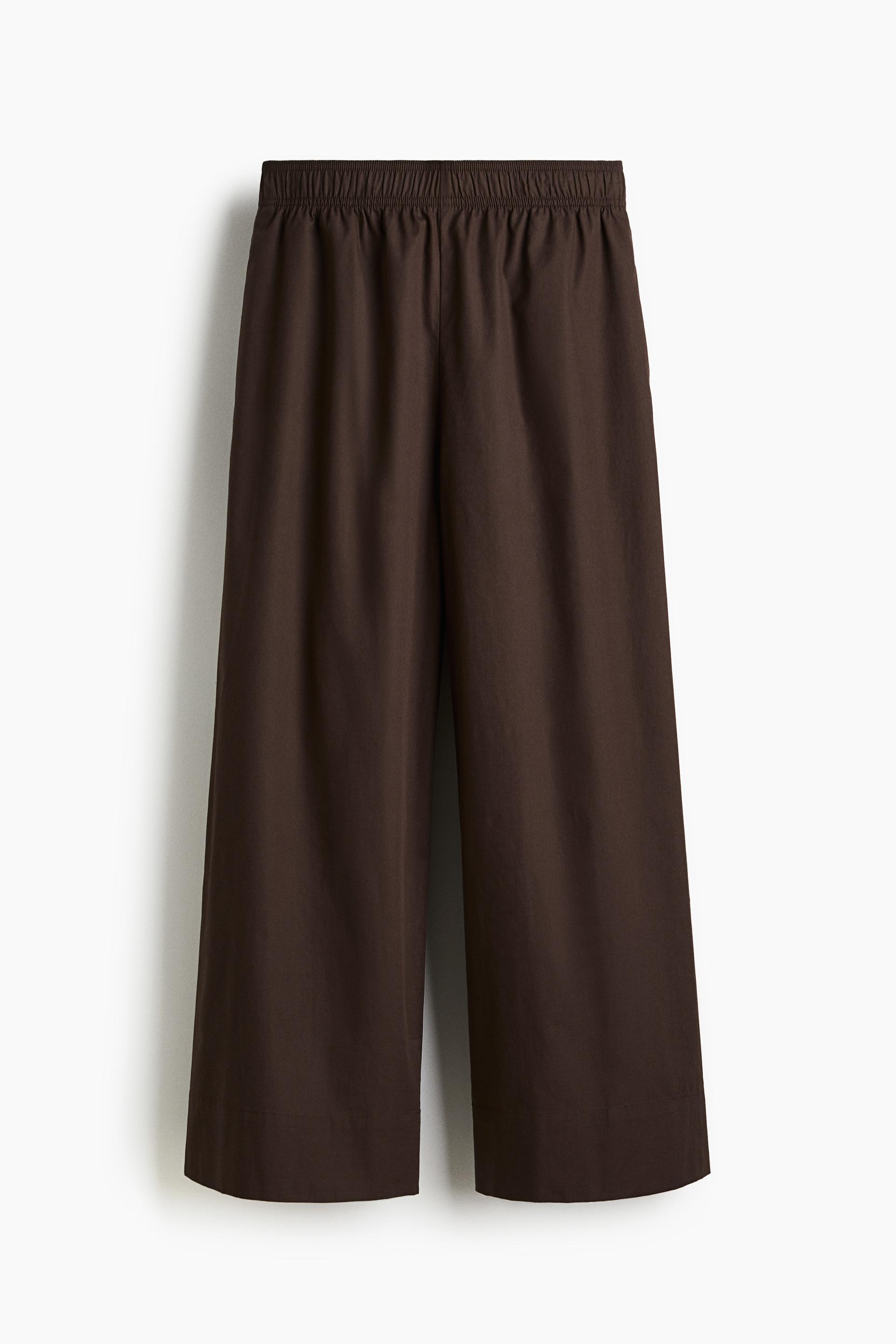 ankle-length cotton pants
