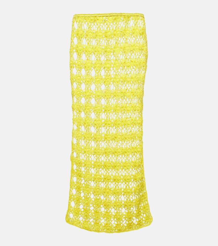 anna kosturova bella crochet cotton maxi skirt