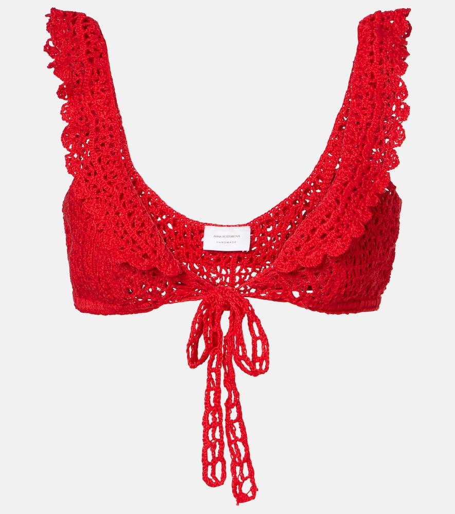 anna kosturova brigitte crochet bra top