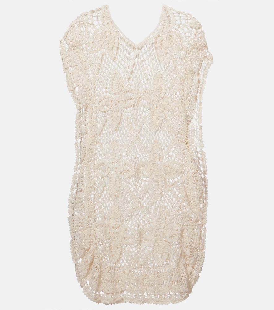 anna kosturova crochet cotton beach dress