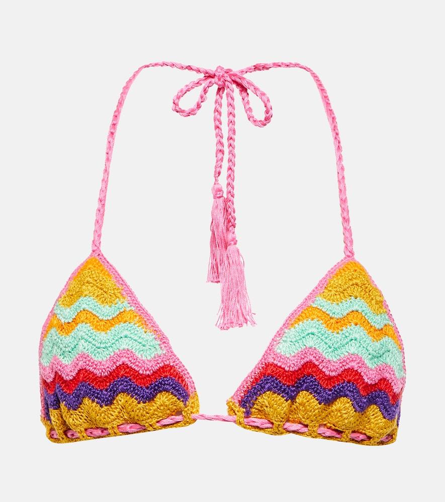 anna kosturova crochet cotton bikini top