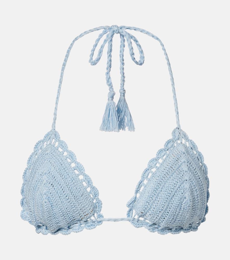 anna kosturova crochet cotton bikini top