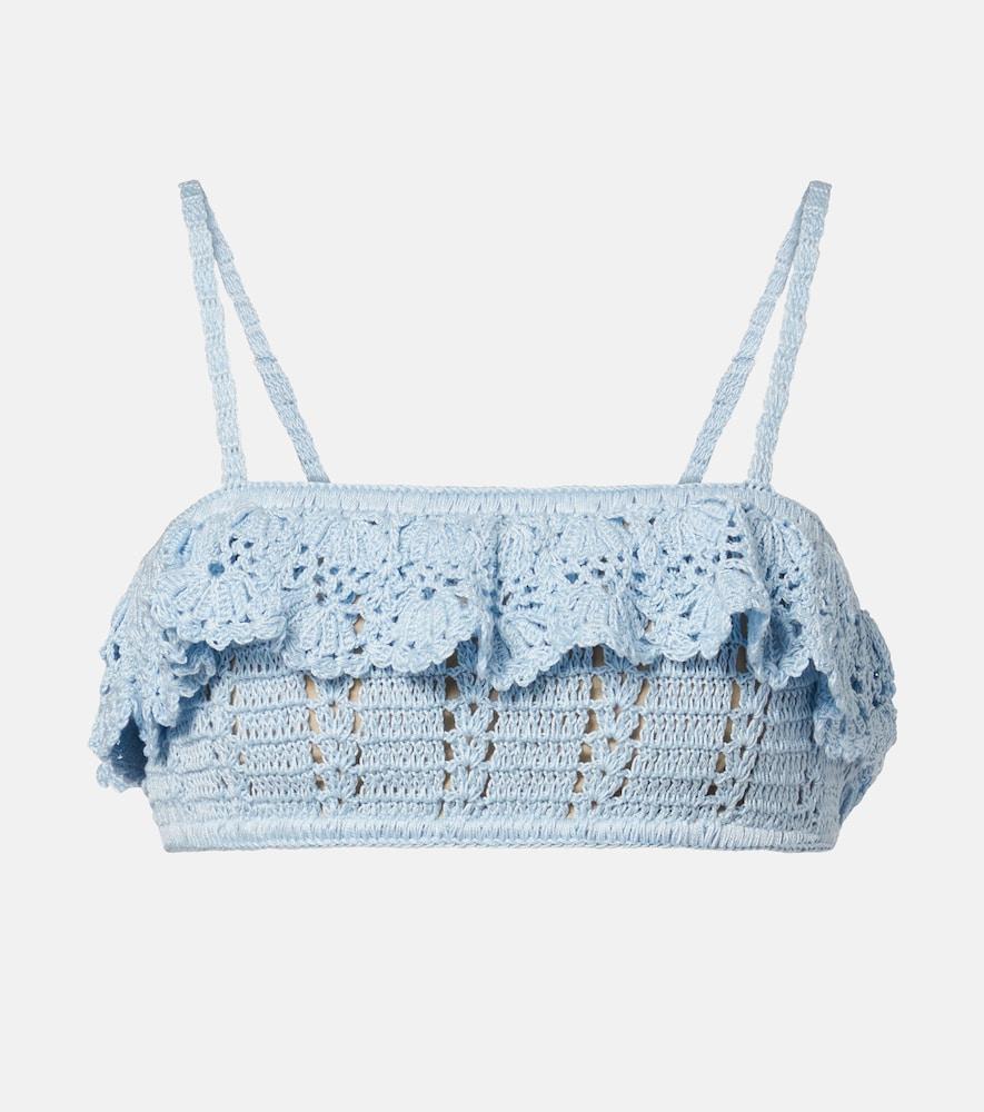 anna kosturova crochet cotton bra top