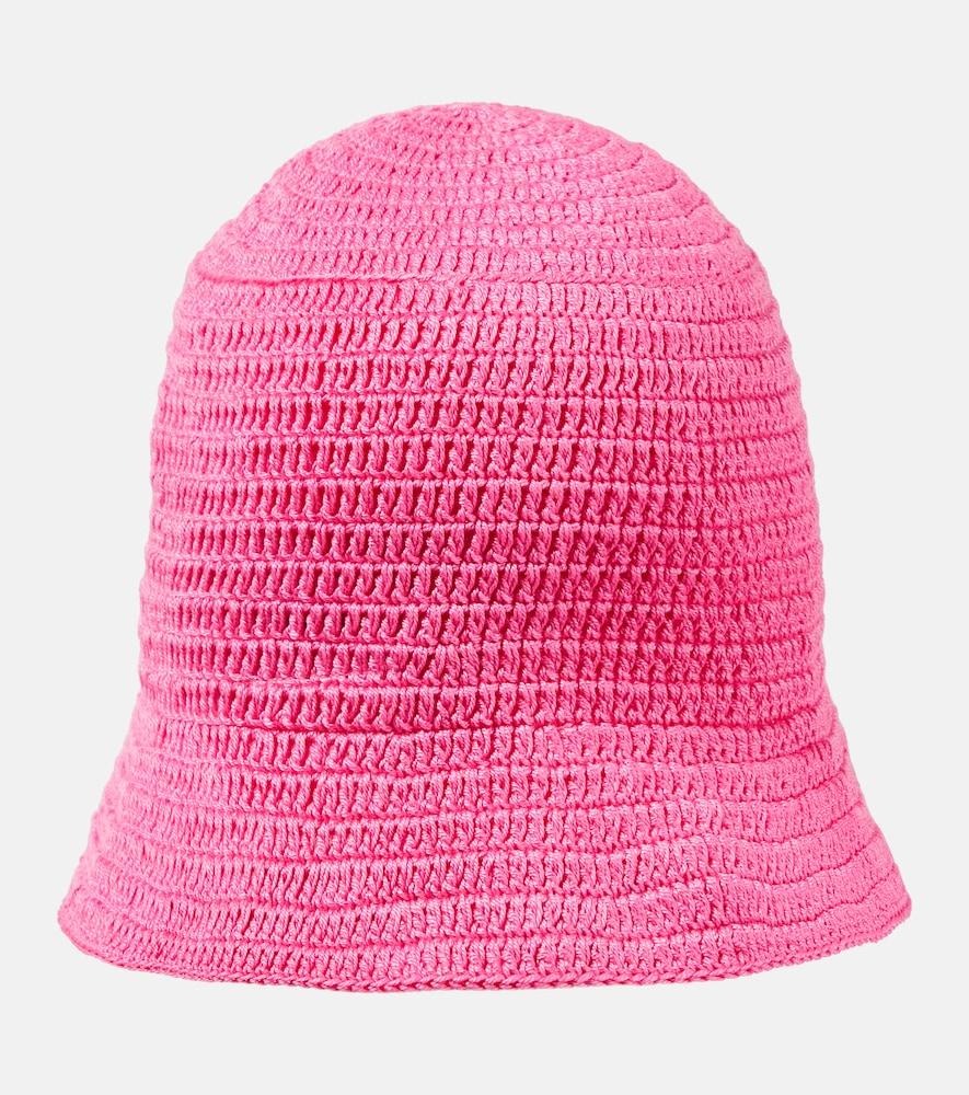 anna kosturova crochet cotton bucket hat