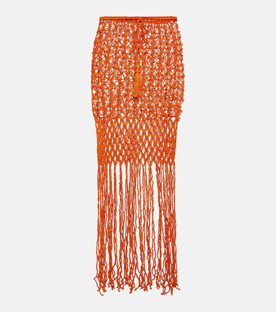 anna kosturova crochet cotton skirt