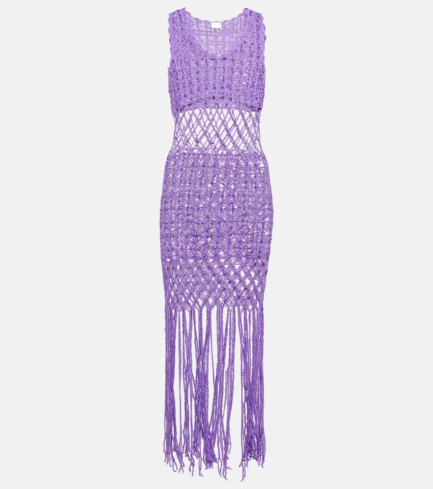 anna kosturova crochet minidress