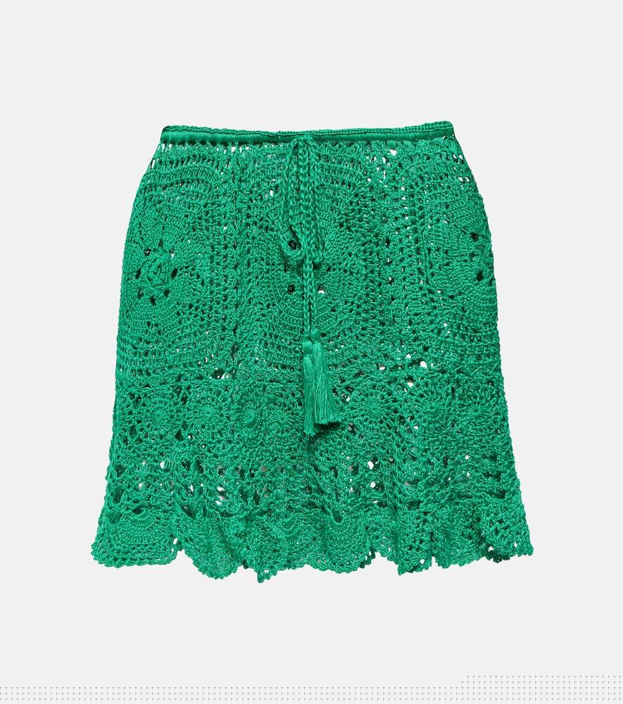 anna kosturova crochet miniskirt
