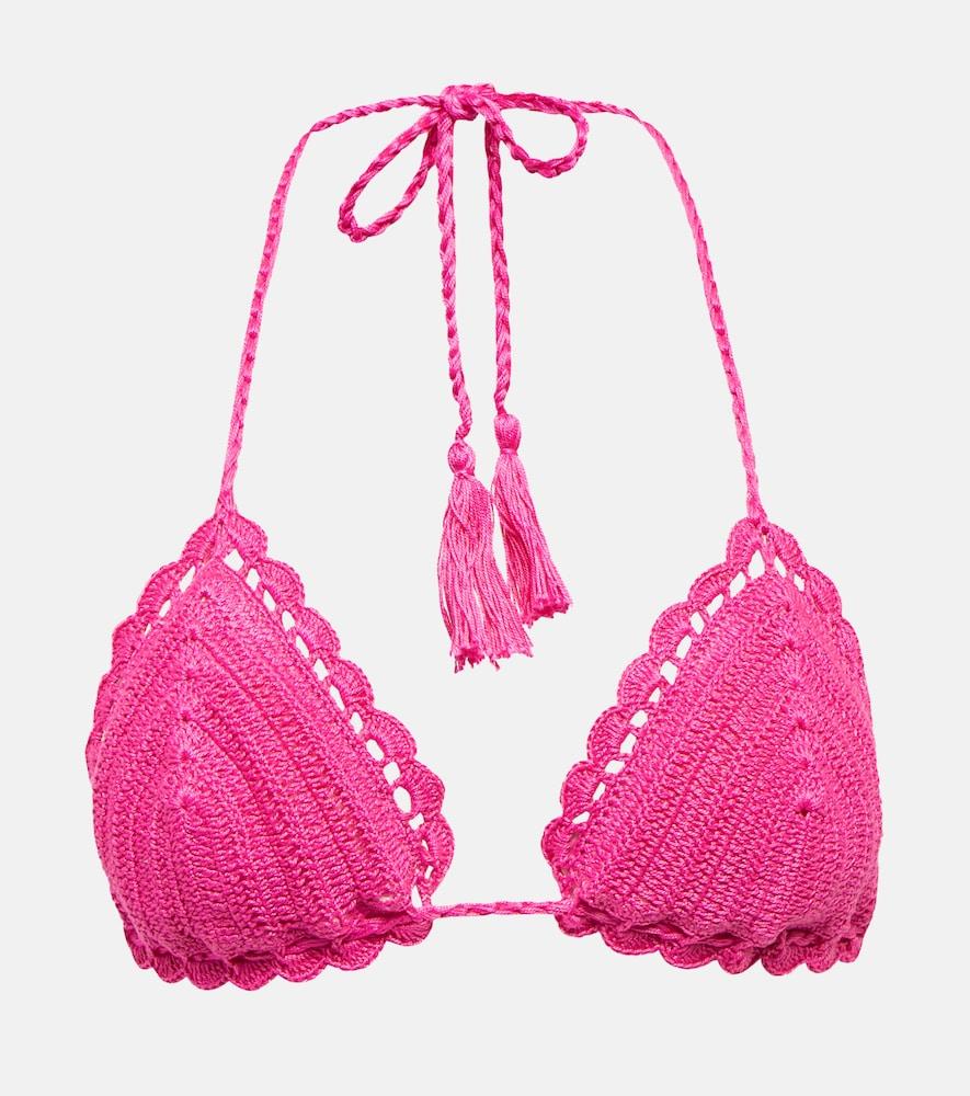 anna kosturova exclusive to mytheresa - crochet bikini top