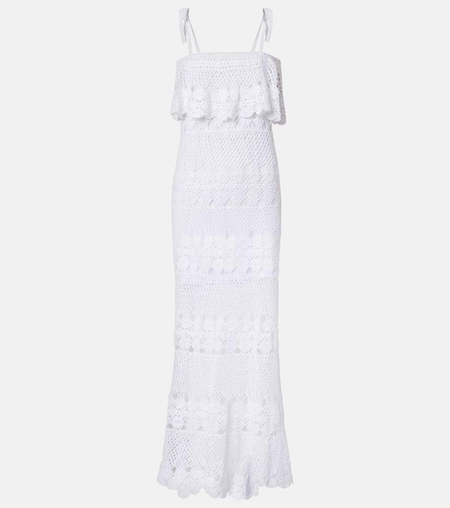 anna kosturova marianne crochet cotton maxi dress