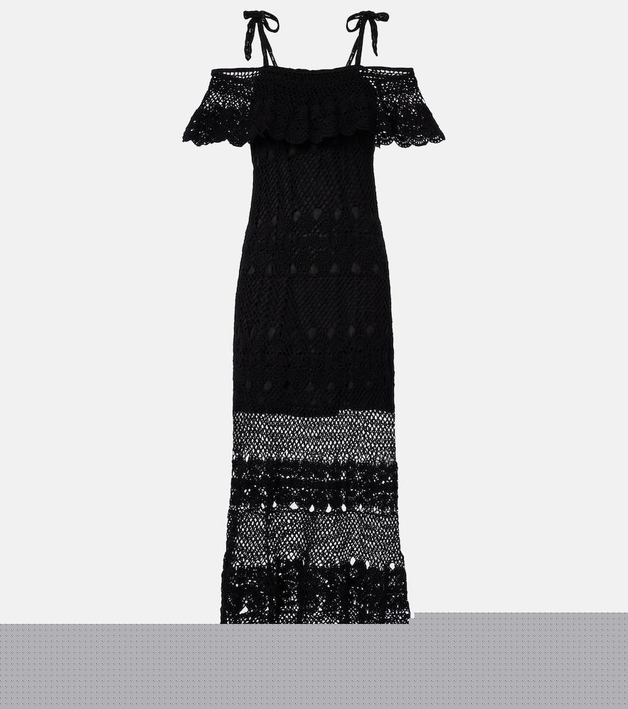 anna kosturova marianne crochet cotton maxi dress