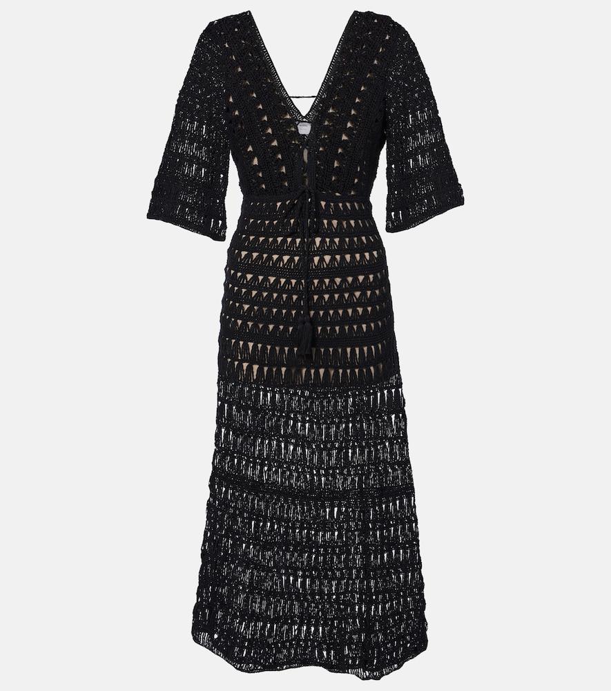 anna kosturova marissa cotton crochet maxi dress