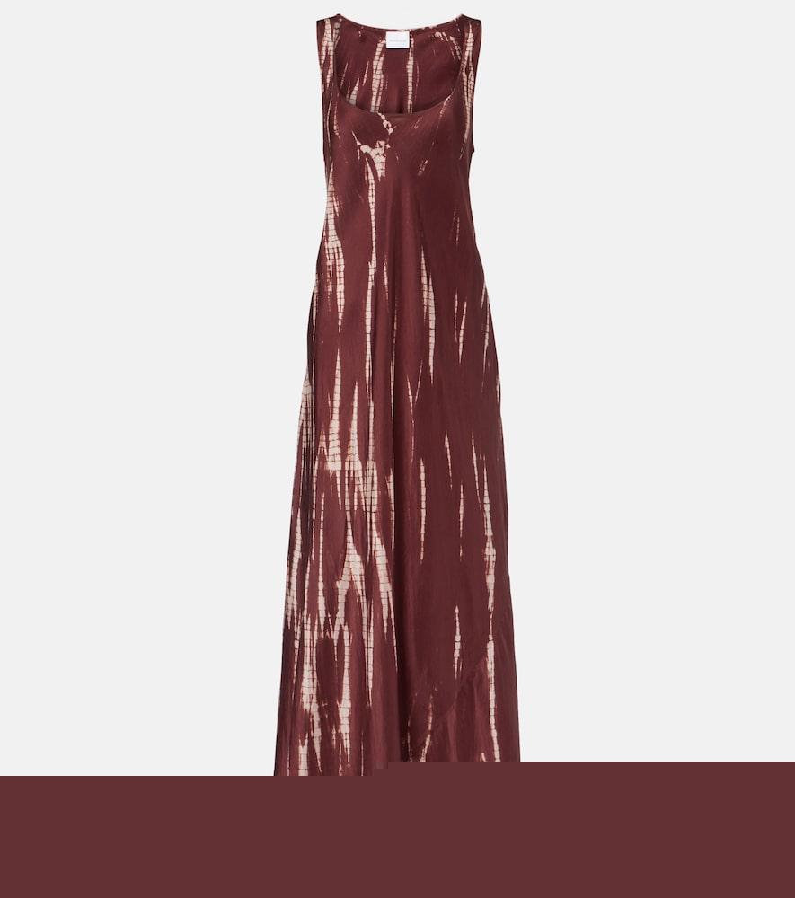 anna kosturova tie-dye silk maxi dress