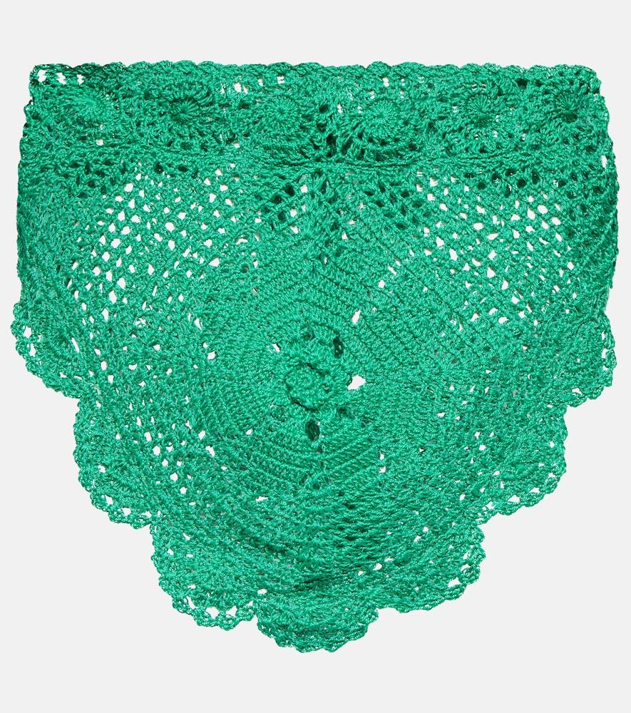 anna kosturova triangular crochet top