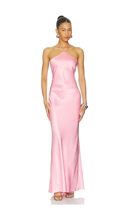 anna october angela maxi dress in pink. - size l (also in s)