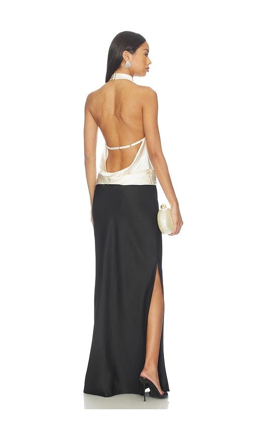 anna october ayla maxi dress in black. - size l (also in m)