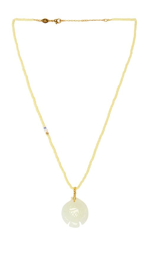 anni lu catch of the day necklace in lemon.