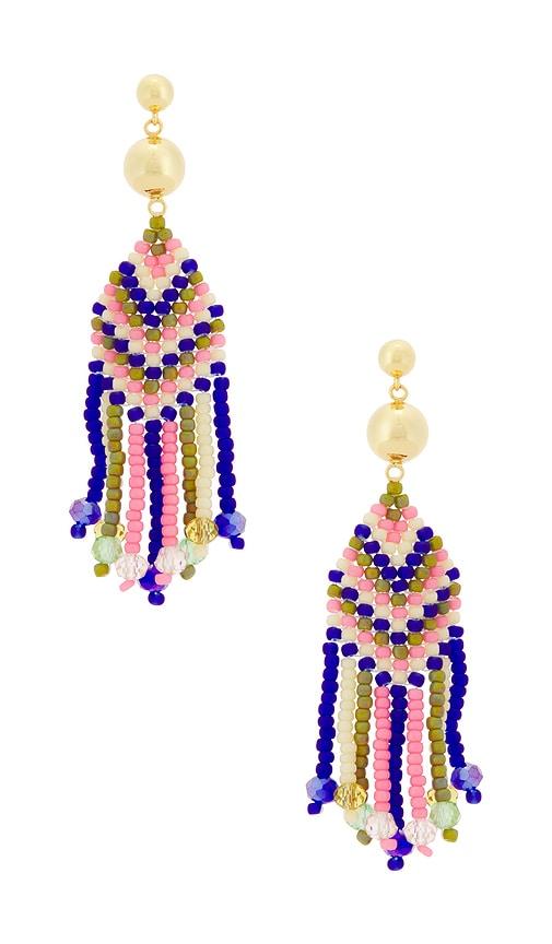 anni lu dakota earrings in blue.