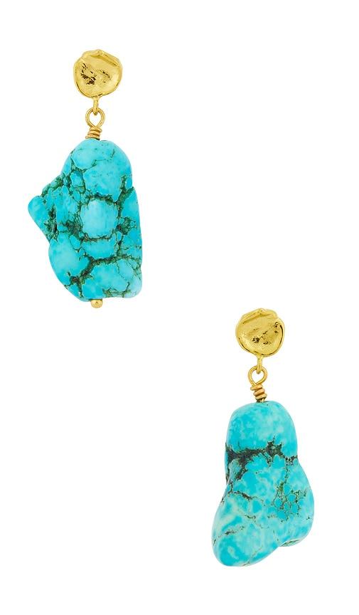 anni lu la mer earrings in teal.
