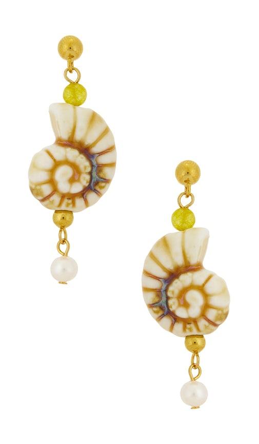 anni lu seaside earring in cream.