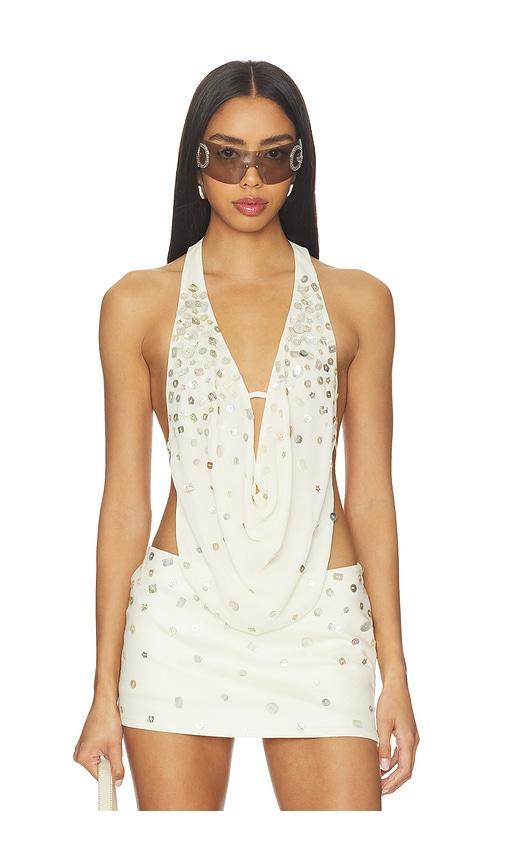 anonie irene top in white. - size l (also in s, xs, m, xl)