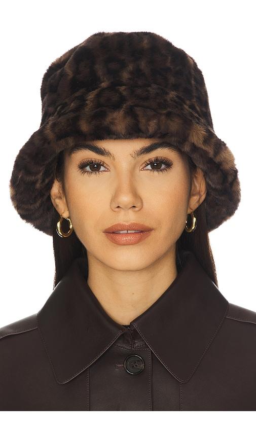 apparis amara bucket hat in brown.
