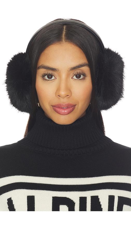 apparis esme sable earmuffs in black.