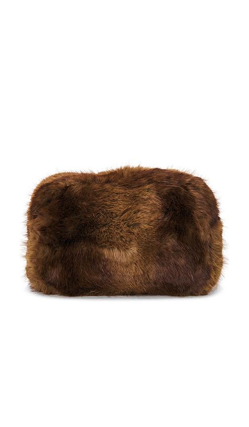 apparis jumbo noor pochette in brown.