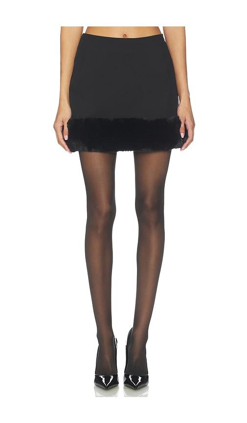 apparis meadow skirt in black. - size l (also in m, xl, xs)